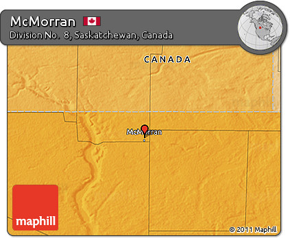 Political 3D Map of McMorran