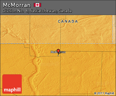 Political 3D Map of McMorran