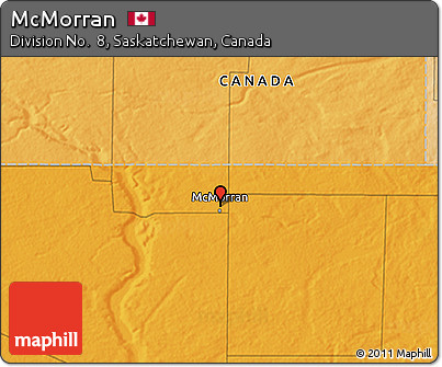 Political 3D Map of McMorran