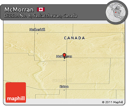 Physical Panoramic Map of McMorran