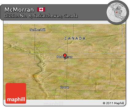Satellite Panoramic Map of McMorran