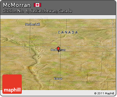 Satellite Panoramic Map of McMorran