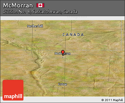 Satellite Panoramic Map of McMorran