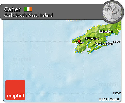 Physical Map of Caher
