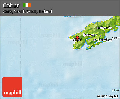 Physical Map of Caher