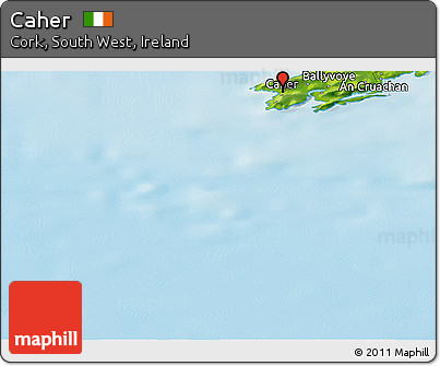 Physical Panoramic Map of Caher