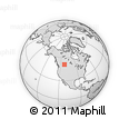 Outline Map of the Area around 51° 19' 36" N, 112° 7' 30" W, rectangular outline