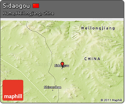 Physical 3D Map of Sidaogou