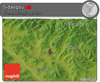 Satellite 3D Map of Sidaogou