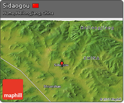 Satellite 3D Map of Sidaogou