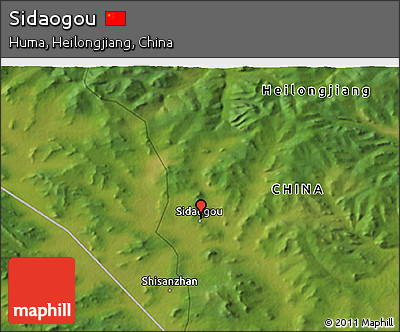 Satellite 3D Map of Sidaogou