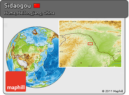 Physical Location Map of Sidaogou