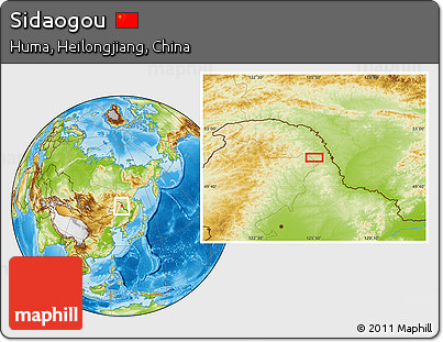 Physical Location Map of Sidaogou