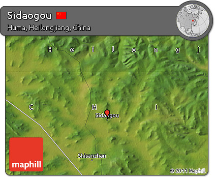 Satellite Map of Sidaogou