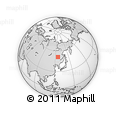 Outline Map of the Area around 51° 19' 36" N, 125° 52' 30" E, rectangular outline