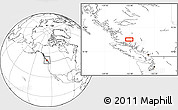 Blank Location Map of the area around 51° 19' 36" N, 125° 43' 29" W