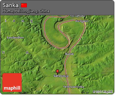 Satellite Map of Sanka
