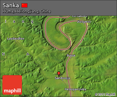 Satellite Map of Sanka