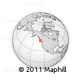Outline Map of the Area around 51° 19' 36" N, 128° 16' 30" W, rectangular outline