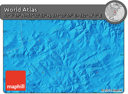 Political Map of the Area around 51° 19' 36" N, 131° 49' 29" E