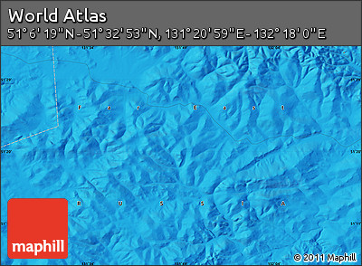 Political Map of the Area around 51° 19' 36" N, 131° 49' 29" E