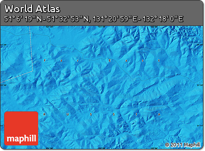 Political Map of the Area around 51° 19' 36" N, 131° 49' 29" E