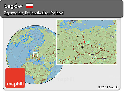 Savanna Style Location Map of Łagów