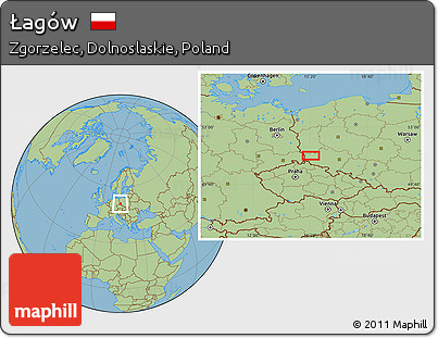 Savanna Style Location Map of Łagów