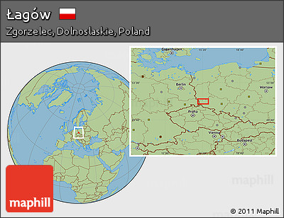 Savanna Style Location Map of Łagów
