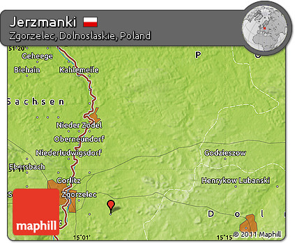 Physical Map of Jerzmanki