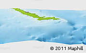 Physical Panoramic Map of the area around 51° 19' 36" N, 179° 16' 30" E