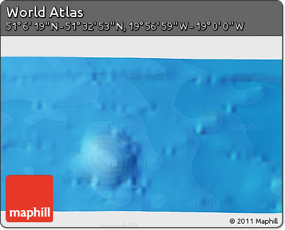 Political 3D Map of the Area around 51° 19' 36" N, 19° 28' 30" W