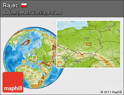 Physical Location Map of Rajec