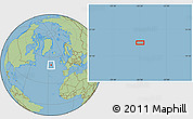 Savanna Style Location Map of the area around 51° 19' 36" N, 26° 16' 29" W