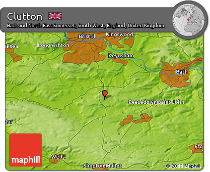 Physical 3D Map of Clutton