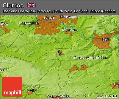Physical 3D Map of Clutton