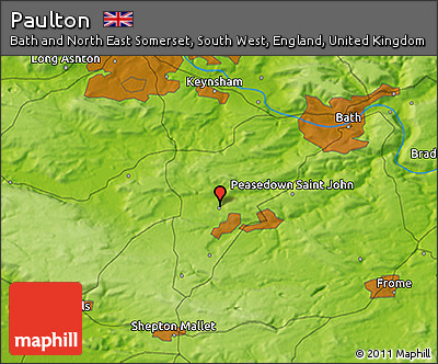 Physical 3D Map of Paulton