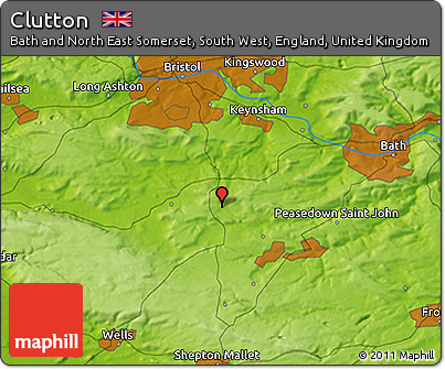 Physical 3D Map of Clutton