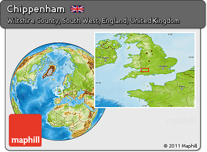 Physical Location Map of Chippenham