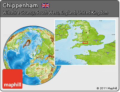 Physical Location Map of Chippenham
