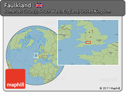 Savanna Style Location Map of Faulkland