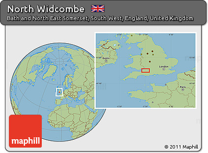 Savanna Style Location Map of North Widcombe
