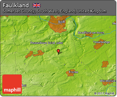 Physical Map of Faulkland