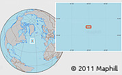 Gray Location Map of the area around 51° 19' 36" N, 38° 10' 29" W