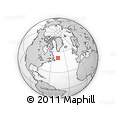 Outline Map of the Area around 51° 19' 36" N, 46° 40' 29" W, rectangular outline