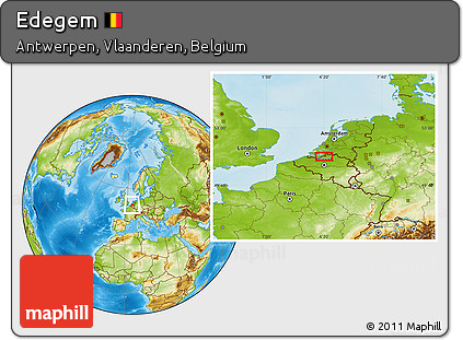 Physical Location Map of Edegem