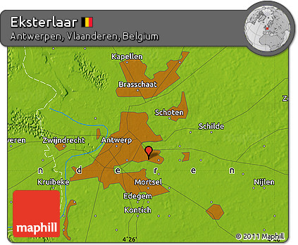 Physical Map of Eksterlaar