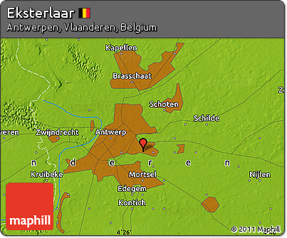 Physical Map of Eksterlaar