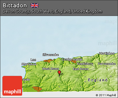 Physical 3D Map of Bittadon