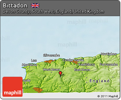 Physical 3D Map of Bittadon